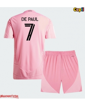 Inter Miami Rodrigo De Paul #7 Echipament de Fotbal Replică 2026-27 Copii Acasa (+ Șorturi)